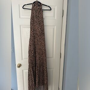 Leopard Print Sleeveless Dress